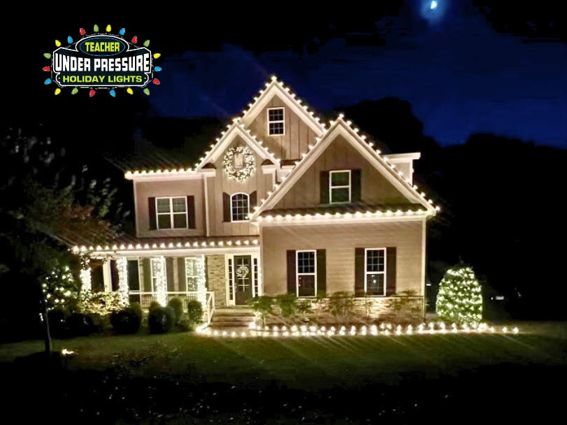 teacher under pressure christmas lights north carolina